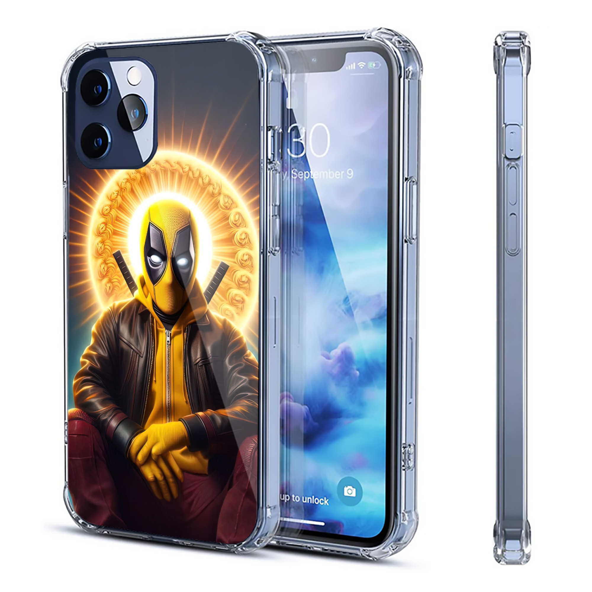 （画像用） Deadpool デッドプール 【iPhone 12シリーズ対応】透明スマホケース（クリアソフトケース）